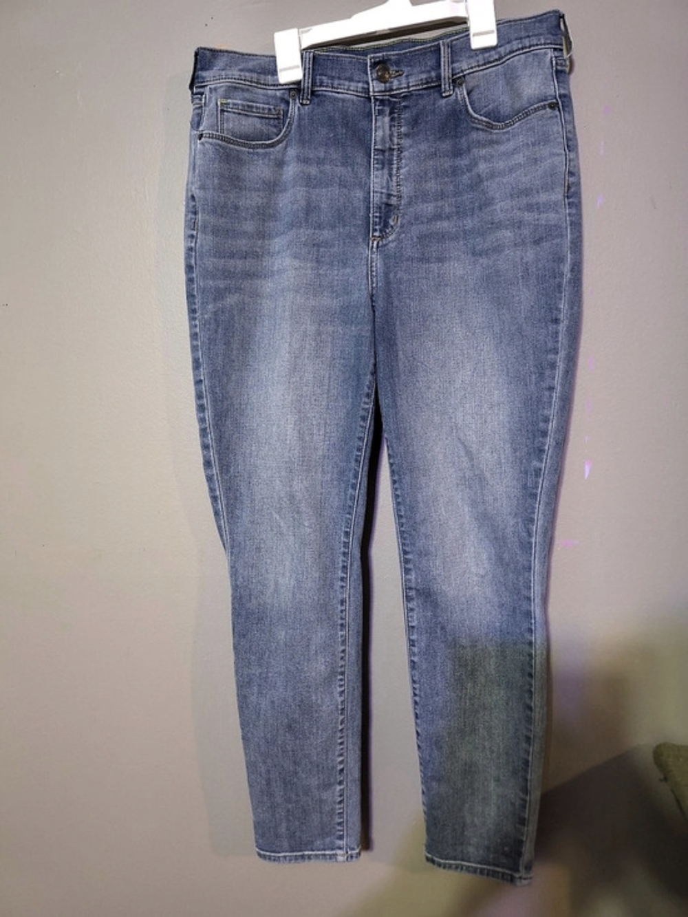 Eddie Bauer Slightly Curvy High Rise Skinny Jeans Skinny Jeans Blue Waist 14